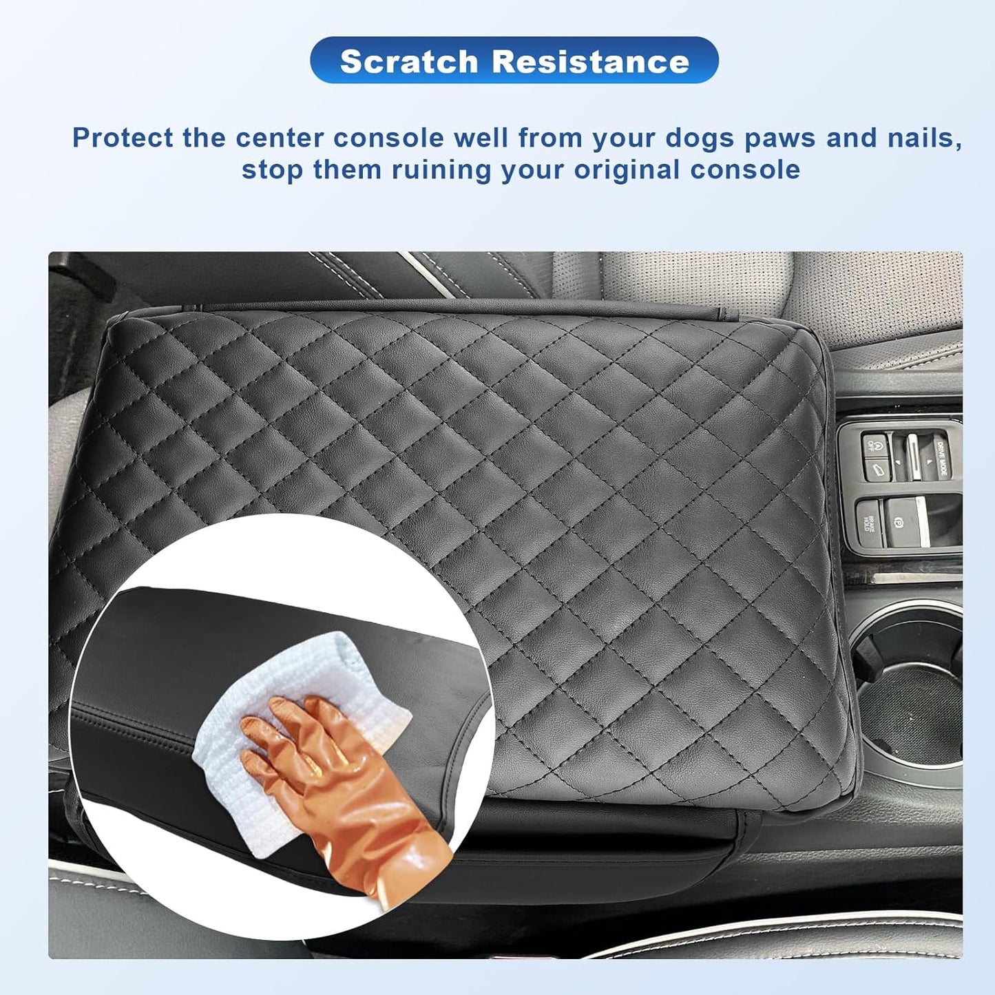 CDEFG for 2026 Honda Passport Center Console Cover for 2026 Honda Passport Accessories Armrest Cover 2026 Passport Middle Console Pad Arm Rest Cushion