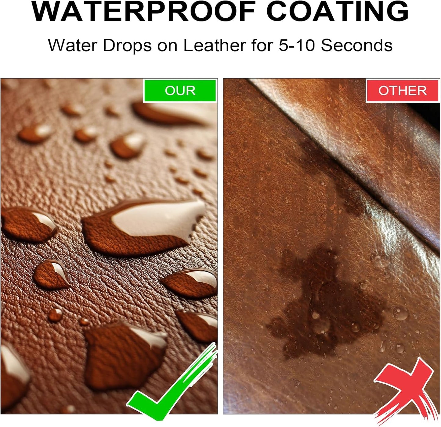 Leather Recoloring Balm,10oz Leather Color Restorer Leather Repair Kit for Furniture Car Leather Scratch Remover, Beige Leather Color Restorer for Couches,Leather Dye Paint for Faded