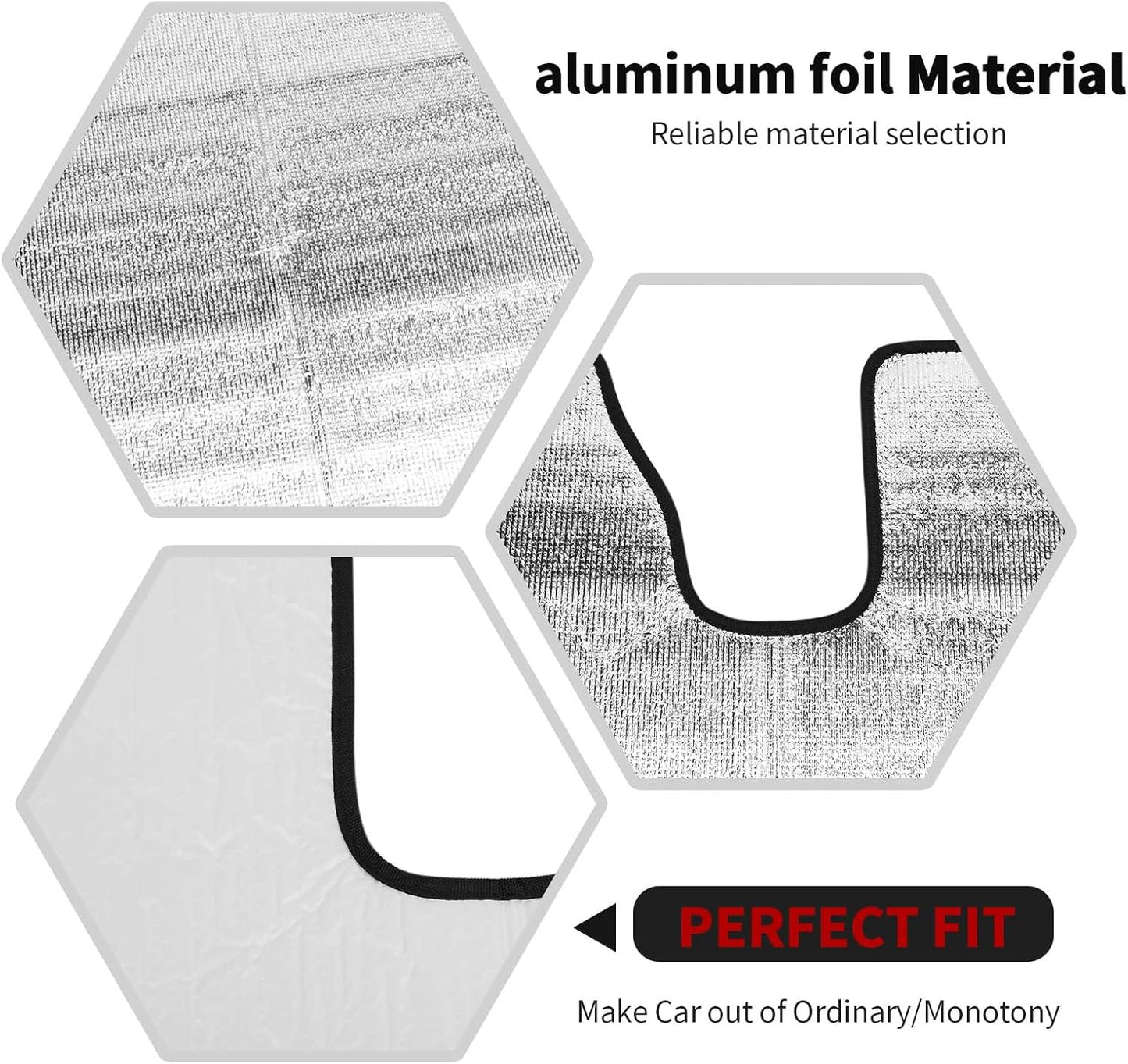 RT-TCZ Windshield Sunshade Sun Shade Heat Shield Window Sun Visor Mat for Dodge Durango 2011-2024,Silver