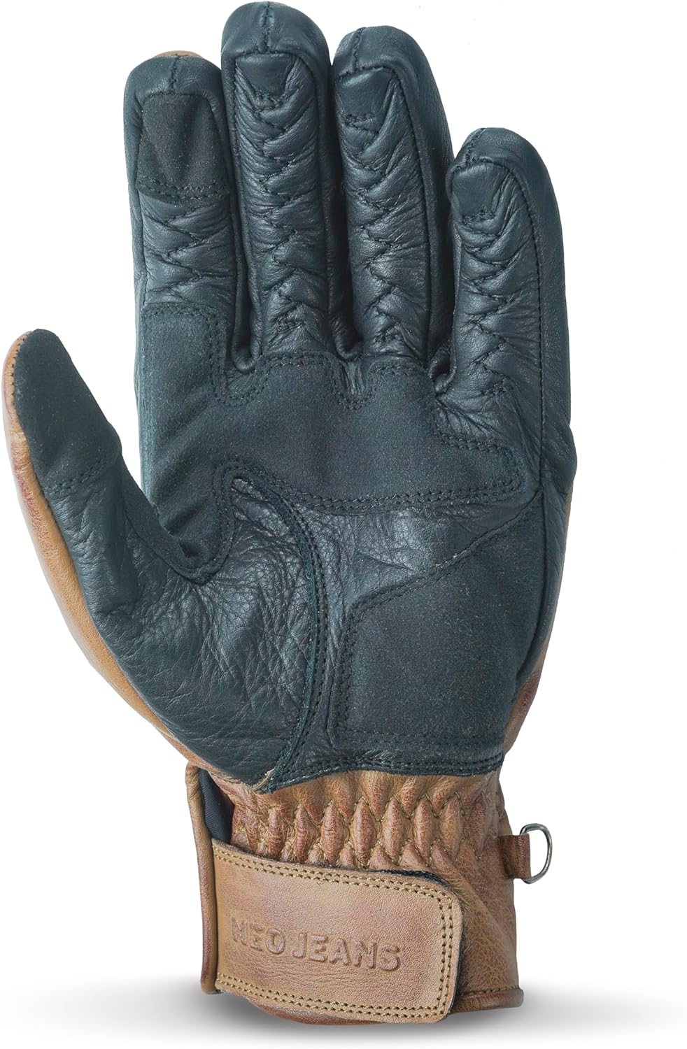 Leather Motorcycle Gloves with Adjustable Fitting Bike Riding Gloves for Riders