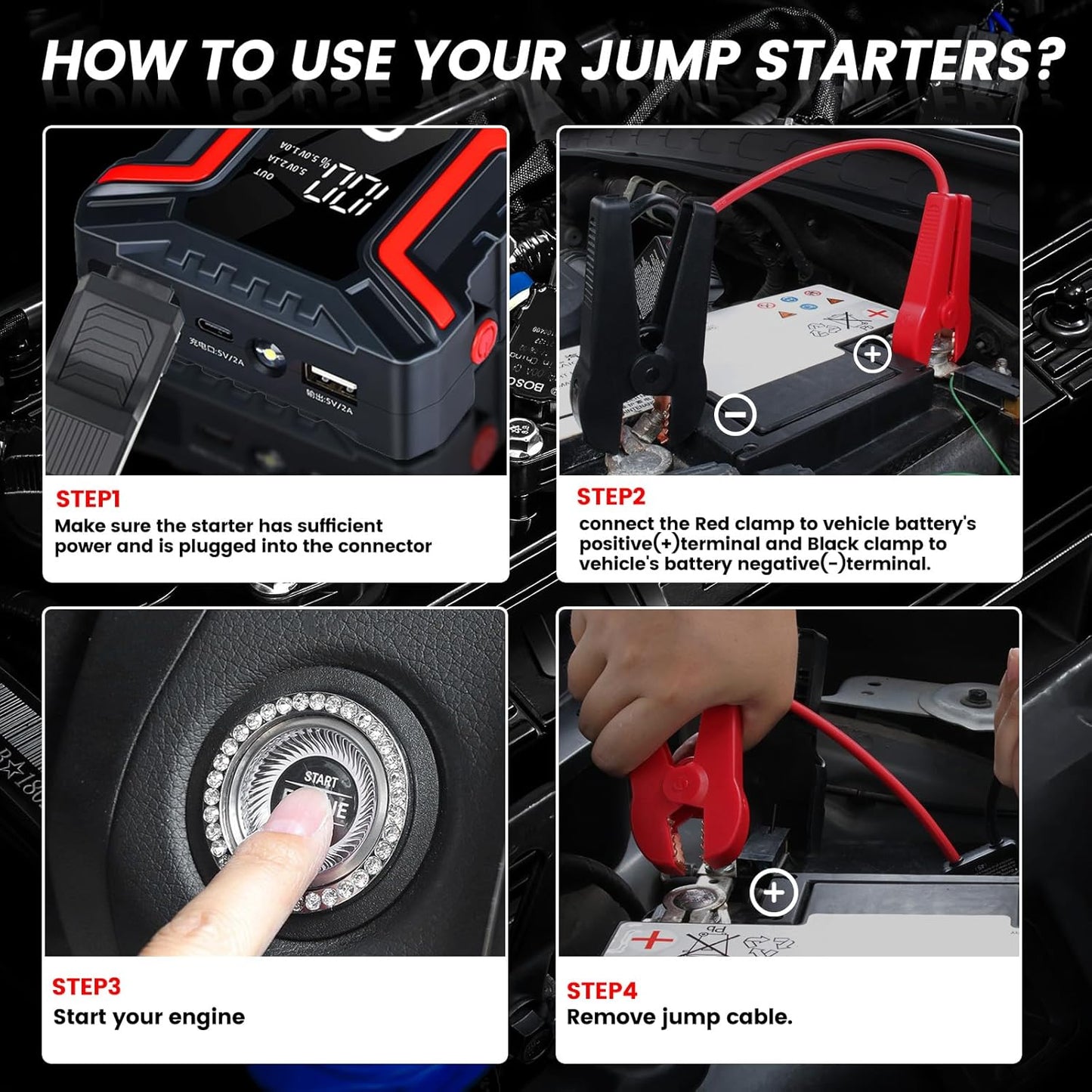 Q16B Jump Starter and air Pump (016-3)