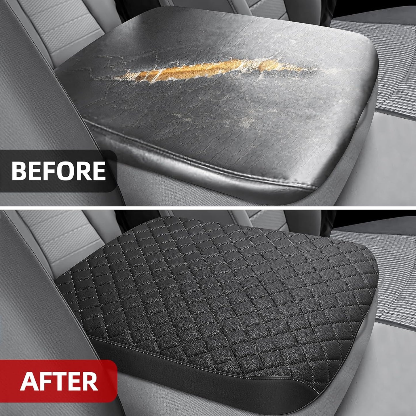 Center Console Cover Fit for 2002-2012 Ram 1500 2500 3500 Jump Seat Console, Comfortable Armrest Cover Protector Customized Car Accessories, Middle Console Cover