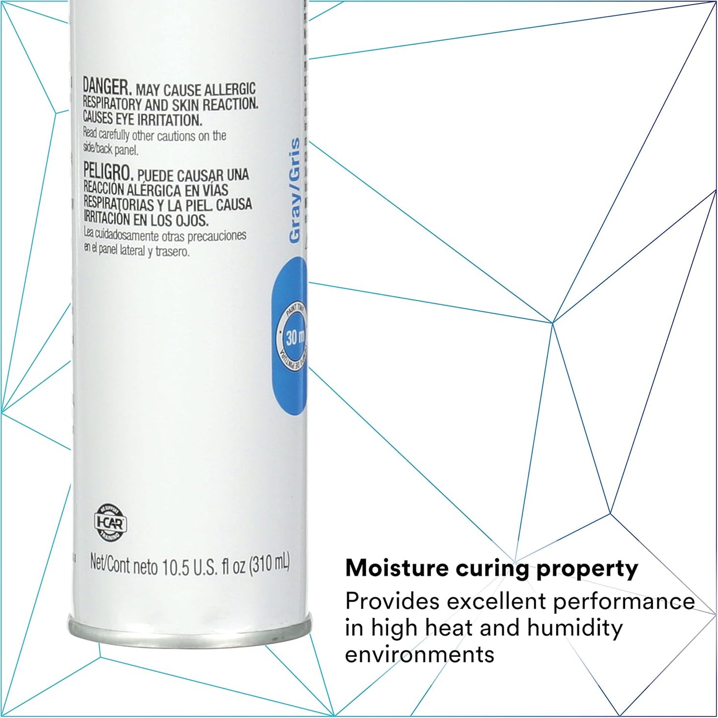 3M Urethane Seam Sealer, 08362, Gray Color, High Solids, Permanently Flexible, 310 mL/10.5 fl oz Cartridge