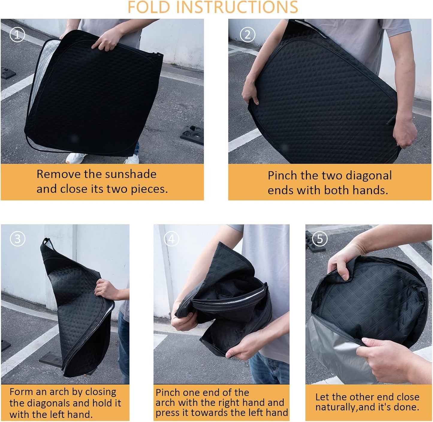 Car Windshield Sun Shade 5 Layers Thick for Hyundai Santa Fe SUV 2019-2024 2025 - Front Window Sunshade Sun Visor Accessories - Protector Vehicle Reflect UV Sun and Heat