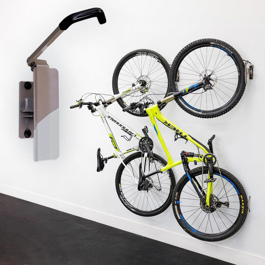 StoreYourBoard Bike Swivel Rack – Wall Mounted Garage Bike Storage, Vertical Hanger with 120° Swing Design & Stopper, Space-Saving Indoor Wall Mount – Fits Kids Bikes, BMX & More