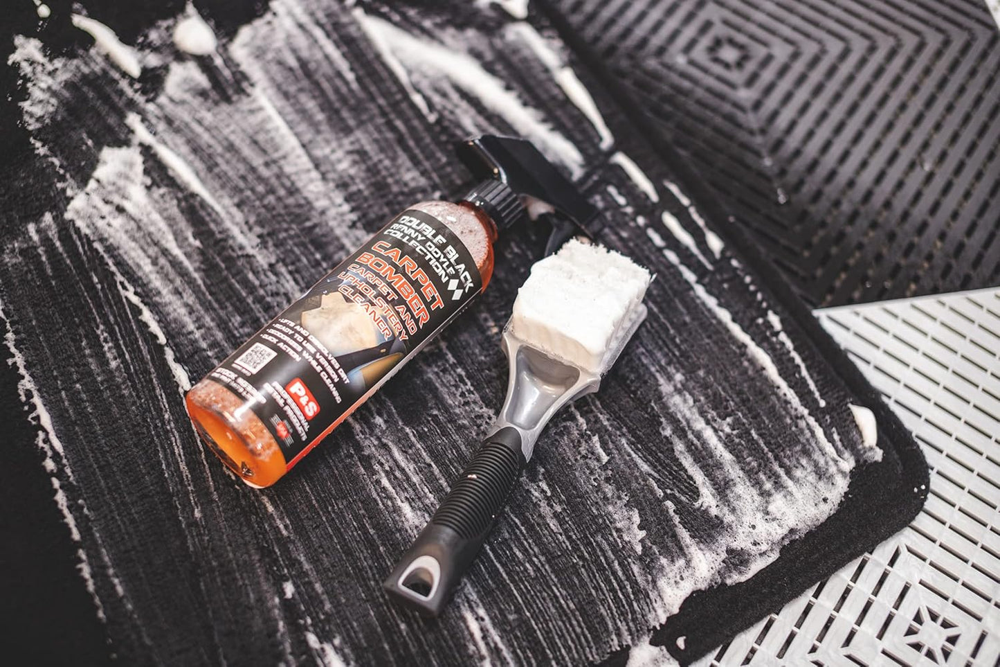 P & S PROFESSIONAL DETAIL PRODUCTS Carpet Bomber – Professional Upholstery Cleaner, Citrus-Based Formula, Removes Grease, Dirt & Odors, Highly Dilutable, Safe for Engines & Wheel Wells - 1 Gallon