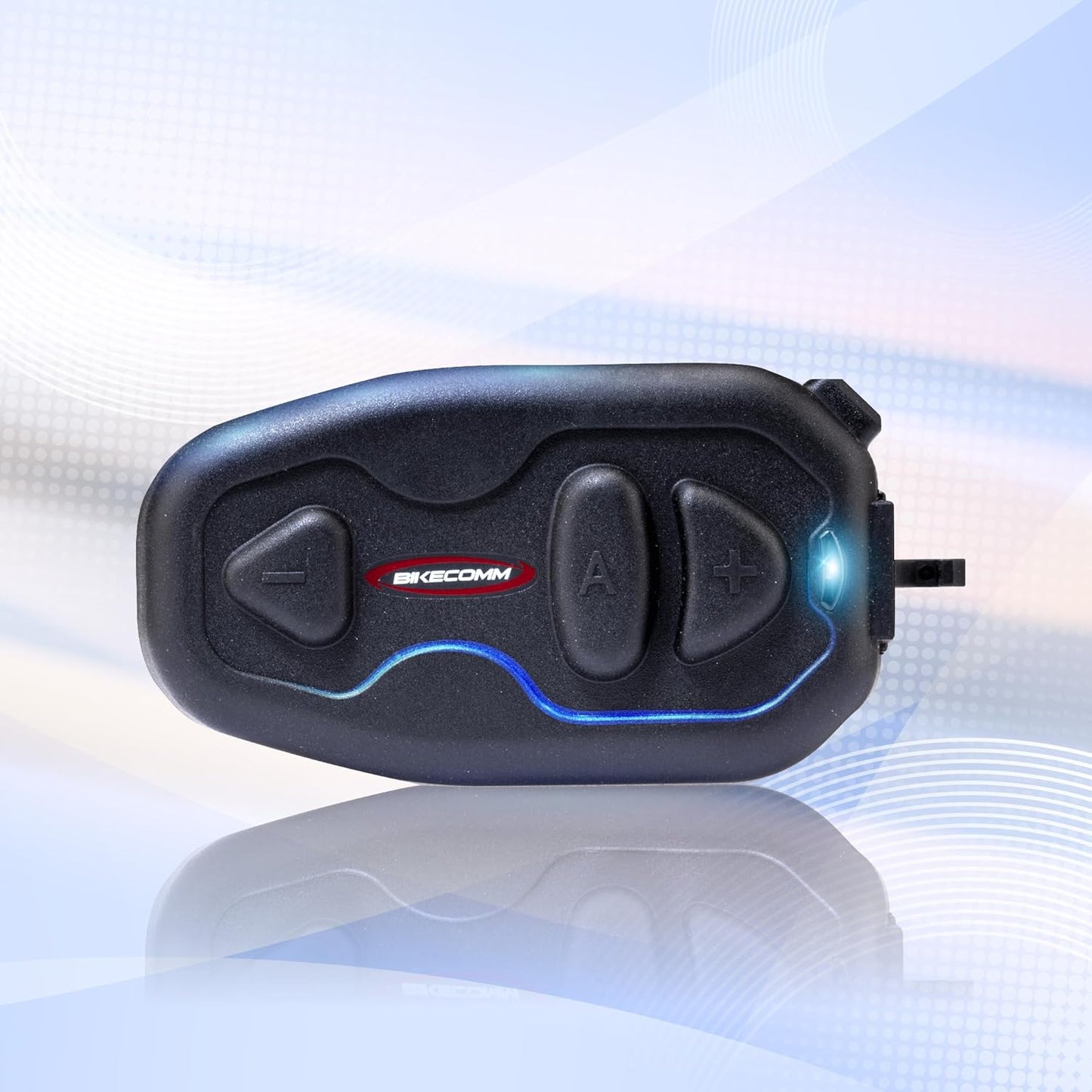 Salut Motorcycle Bluetooth Intercom Headset - Helmet Communication System, Waterproof Speaker, Voice Comm Earbuds, Helmet Headphone, Noise Cancellation(Single Black)