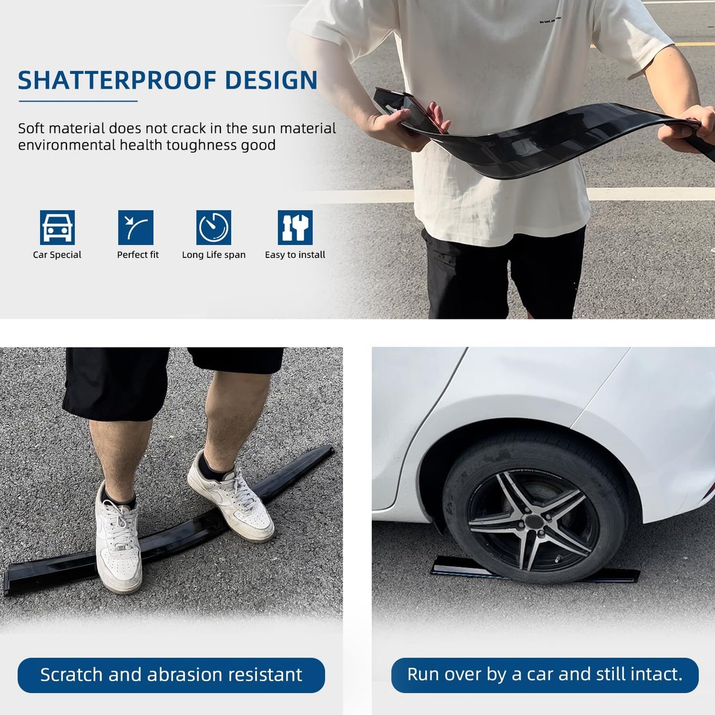 Set of 4 Window Rain Guard Compatible with 2003 2004 2005 2006 2007 Accord 4-Door Sedan Front+Rear JDM Smoke Sun/Rain Guard Outside Mount Tape-On Acrylic Window Visors