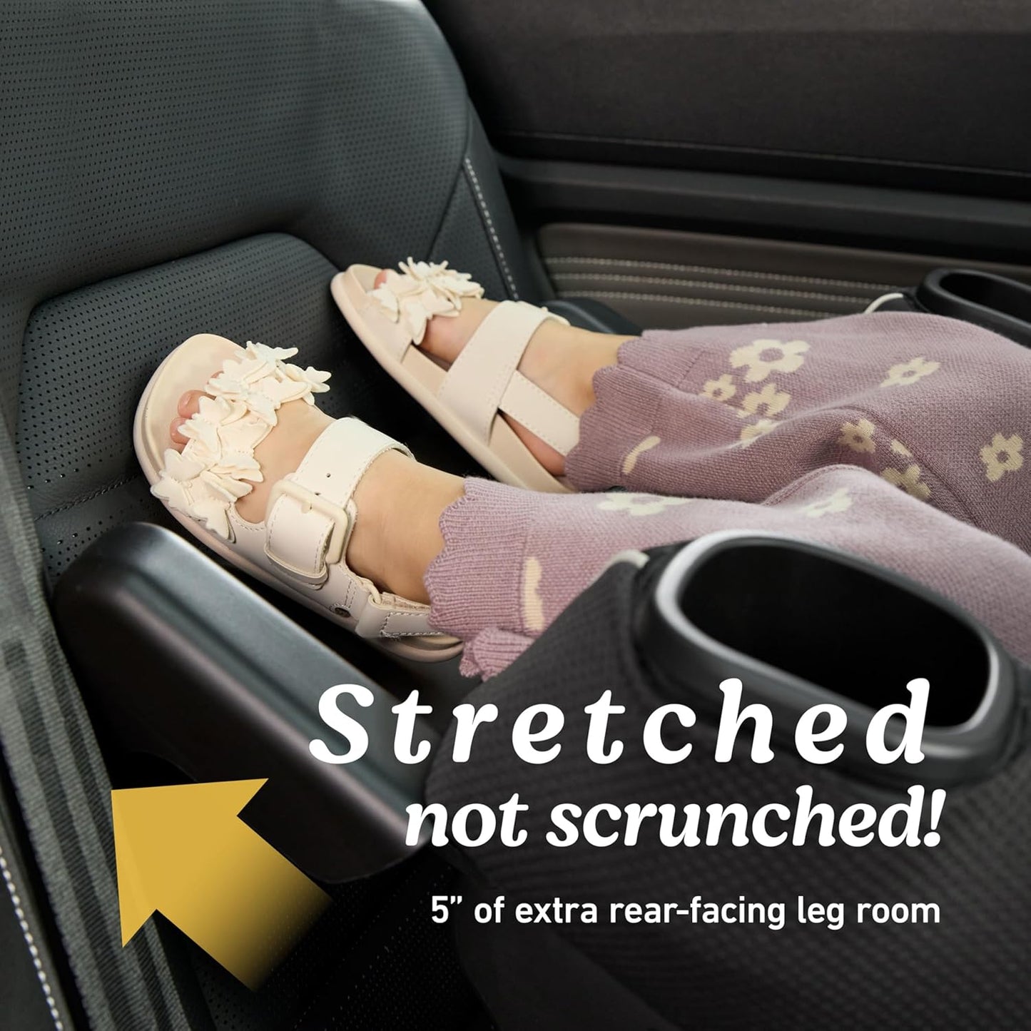 Graco Extend2Fit Convertible Baby Car Seat, Rear and Forward Facing, Adjustable Extension Panel for Extra Legroom, Redmond