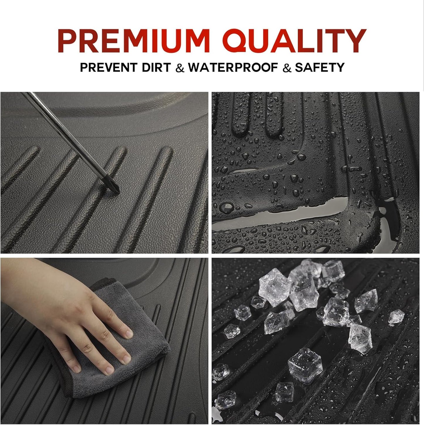 Cargo Liner Compatible with Honda CRV 2025 2024 2023 (Include Hybrid): TTX LIGHTING Cargo Mat All-Weather TPE Trunk Mat Cargo Tray CR-V Accessories (Fit Upper Deck Only)