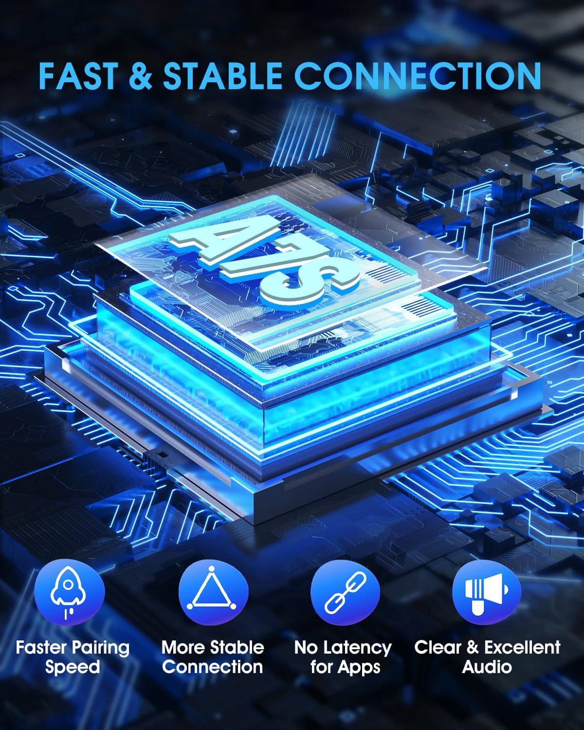 Wireless CarPlay Adapter - Fast & Stable Connection for Carplay Wireless Adapter Convert Factory Wired to Wireless CarPlay Dongle Plug & Play Car Play Fit for iPhone iOS 10+ (Dark Silver)