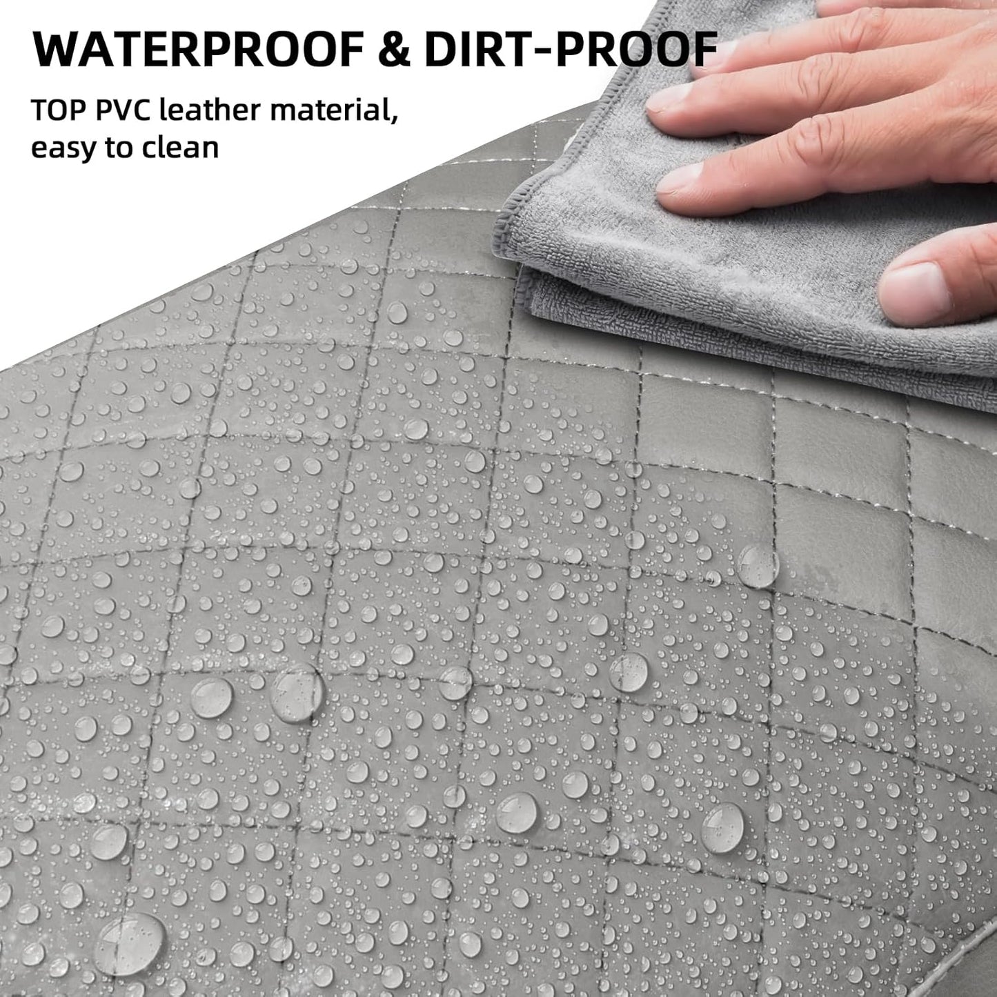 Center Console Cover Fit for 2009-2015 Pilot, Comfortable Armrest Cover Protector Customized Car Accessories, Well-Make PVC Leather Armrest lid Cover for 2009-2015 Pilot （Gray）