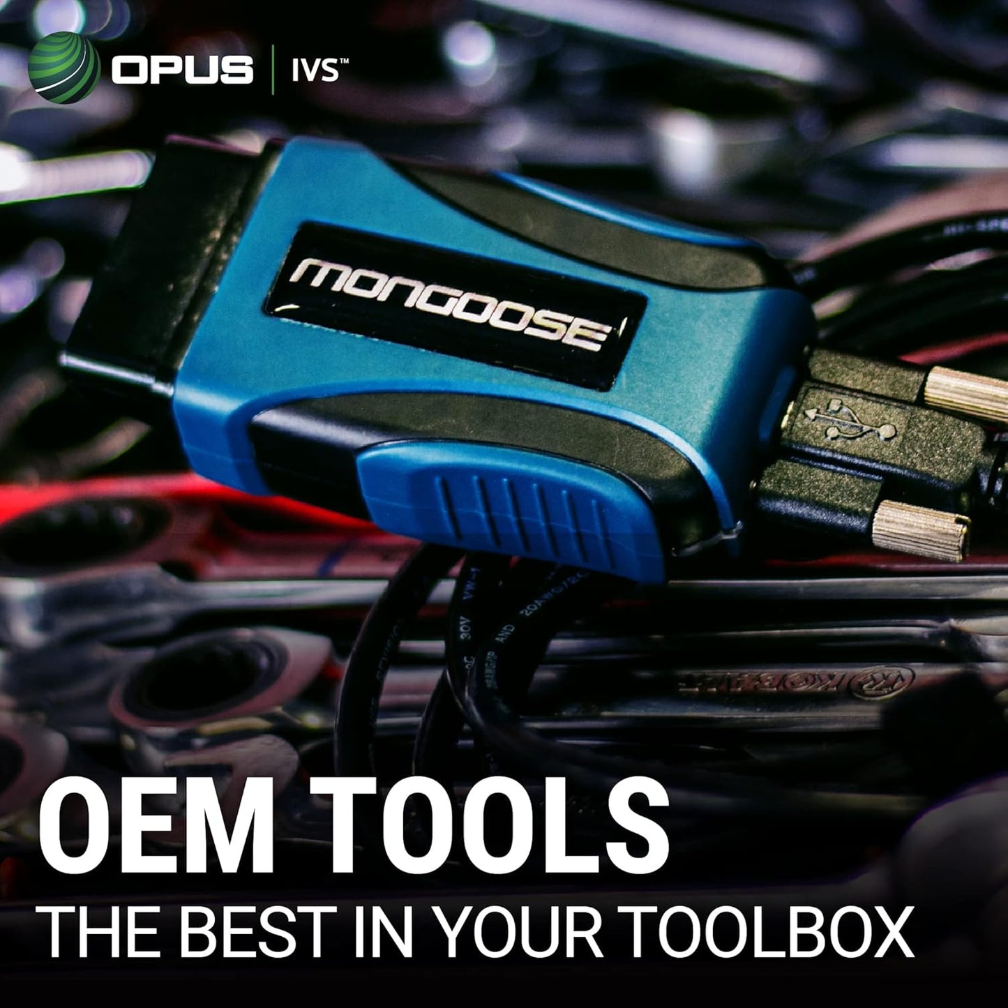 Opus IVS Mongoose-Plus J2534 OEM Vehicle Interface Cable - Honda/Acura OEM Reprogramming and Diagnostics