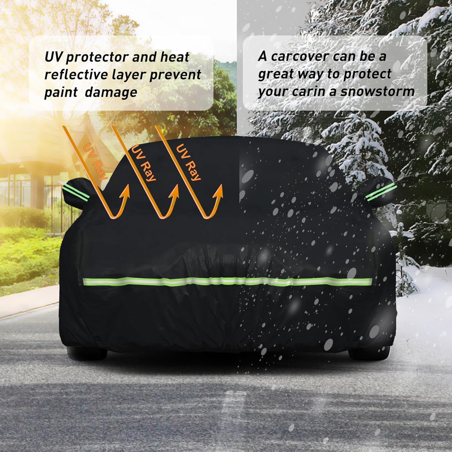 Waterproof Car Covers for 2008-2025 Dodge Challenger(Black) Custom Heavy Duty Waterproof All Weather Protection Outdoor