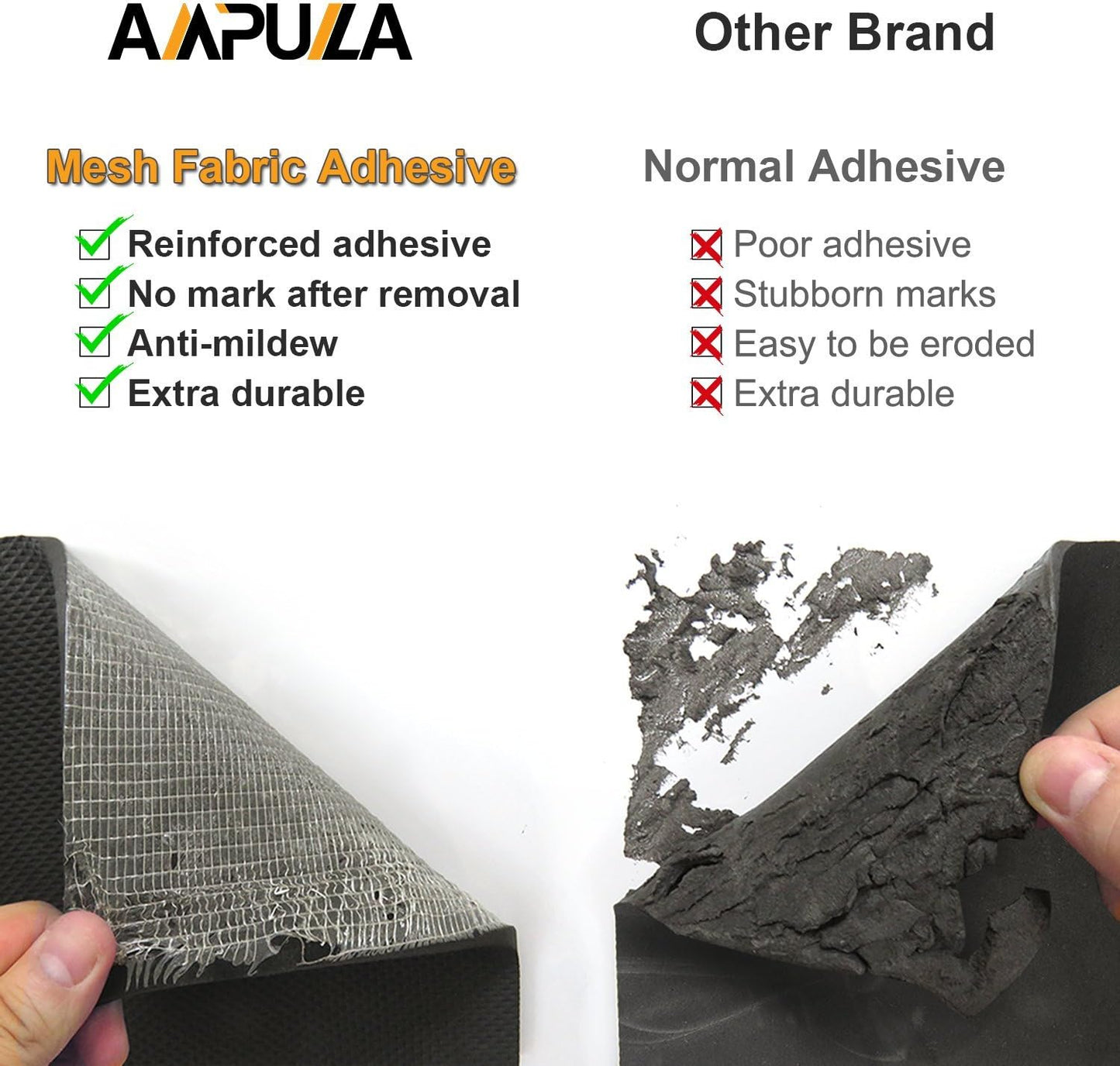 AMPULLA GWP01S Thick Waterproof Garage Wall Protector, Designed in Germany - 2 Pieces in One Roll (1/6" Thickness)