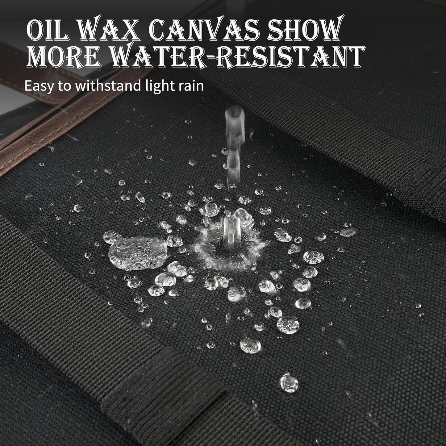 NICECNC Motorcycle Saddle Bags, Vintage Oil Waxed Canvas Saddlebags Motorcycle Panniers Side Throw Over Saddle Bags Compatible with Harley Honda Suzuki Yamaha Adventure Street Glide Brown