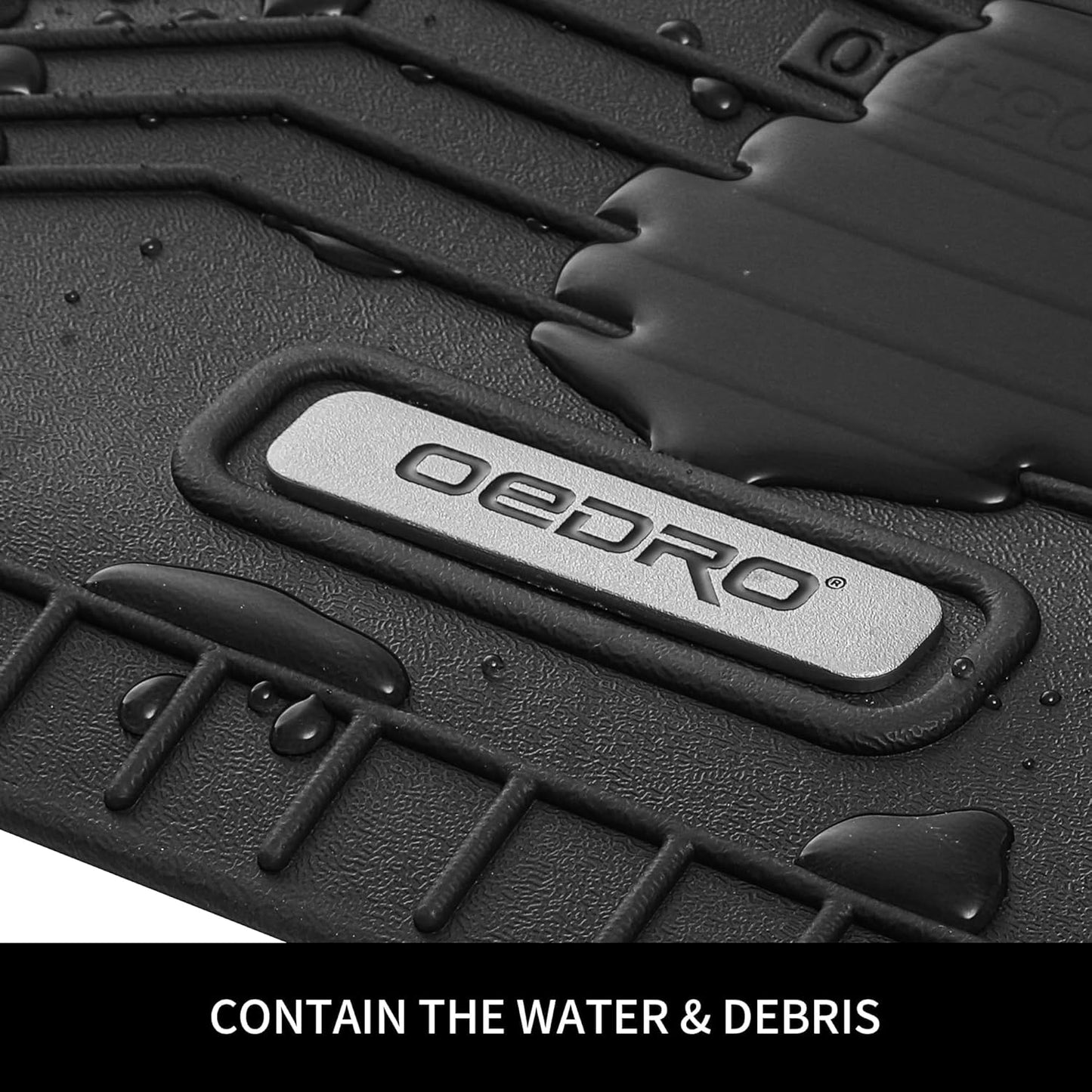 OEDRO Floor Mats Cargo Liner Fit for Mazda CX-50 2025 2024 2023 (Non Hybrid), TPE All-Weather Guard Waterproof Floor Liners Set CX-50 Accessories Fits 1st & 2nd Row, Cargo Mat, Black