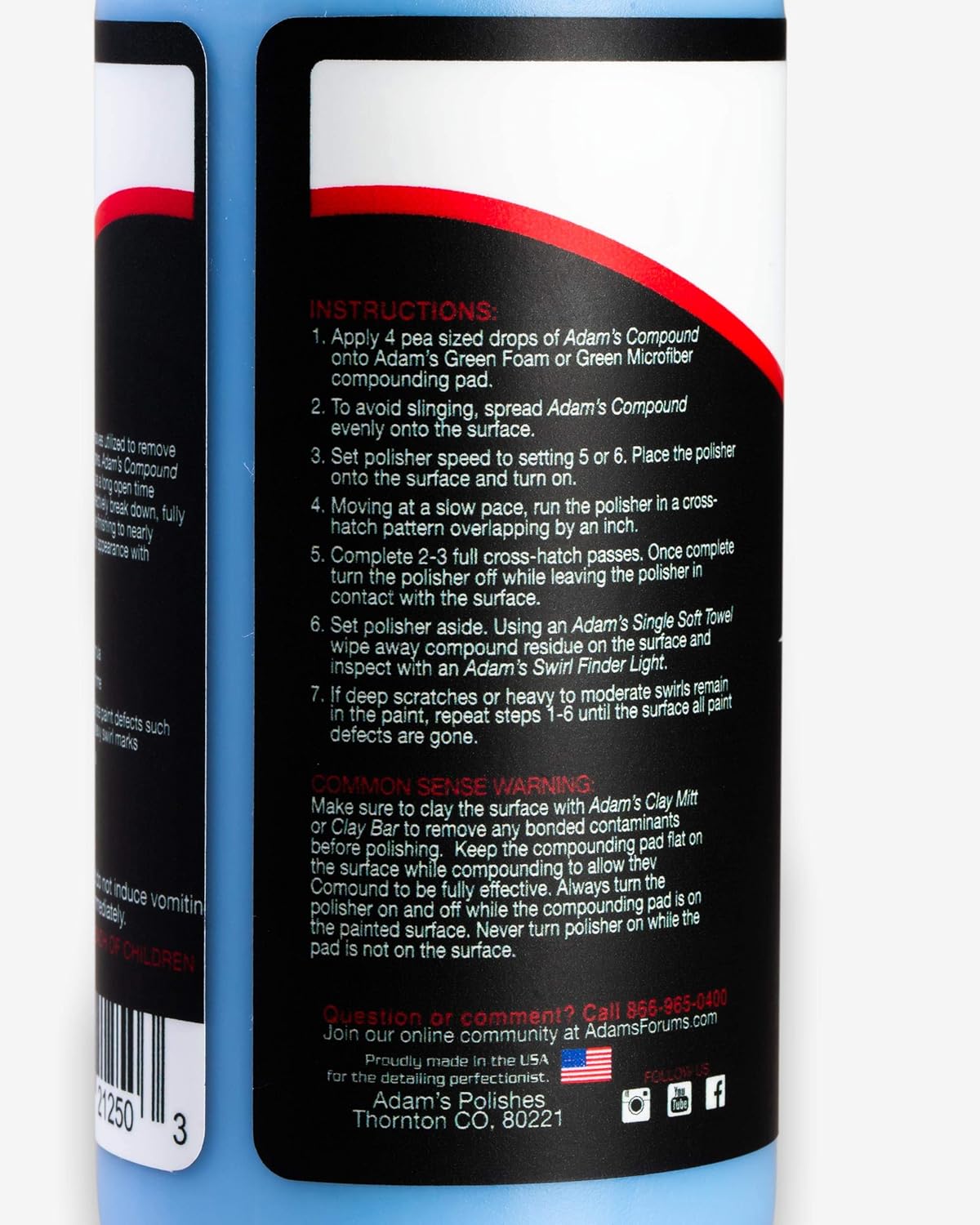 Adam's Polishes 2-Step Polishing System 12oz Combo - Silicone-Free, Body Shop Safe Formula - Quick, Professional Correcting and Polishing for Clear Coat, Gel Coat, Etc. (3.5 Kit)