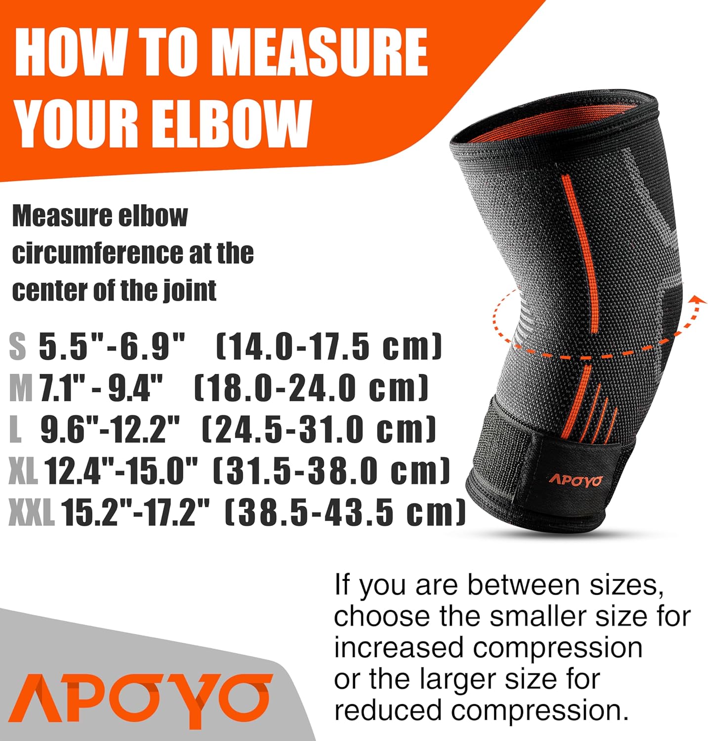 APOYO Elbow Brace for Tendonitis and Tennis Elbow, (Pair) Compression Sleeve for Arthritis, Workouts, Reduce Joint Pain During Fitness Activity (X-Large)