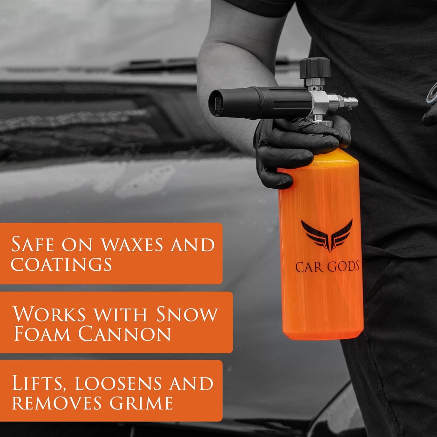 Car Gods Arctic Storm Super Thick Snow Foam Shampoo Orange Scent 170 Fl Oz