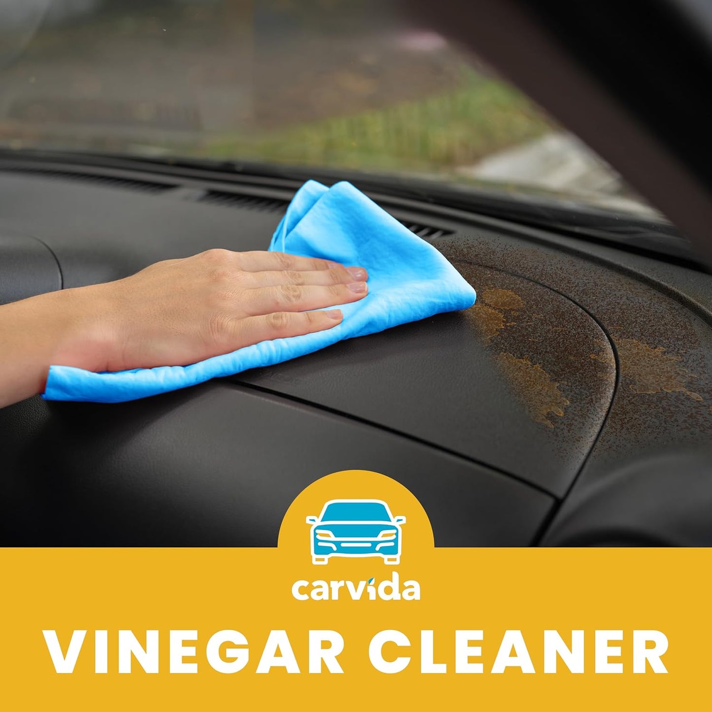 Vinegar Cleaner, Plant-Based, Multi-purpose Automotive Cleaning Spray, Natural Mint Scent, 16oz