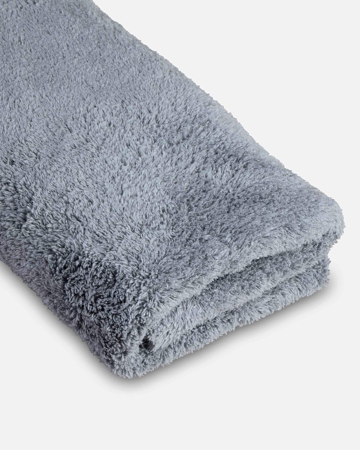 Adam's Borderless Grey Microfiber Towel (2pk) - Premium Ultra Soft Car Detailng Towel Cloths, 480gsm - Safe for Car Wash, Home Cleaning & Pet Drying Cloths (16 Inch x 16 Inch)