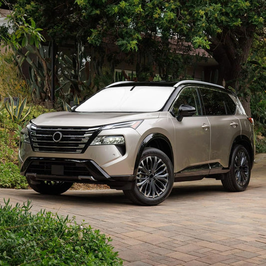 for Nissan Rogue Windshield Sun Shade Sunshade Custom Fit Rogue Accessories 2023-2024 2025 (Not for Rogue Sport) 2-Layer Windshield Cover Front Window Sun Visor 240T Shield Protector Block UV Ray