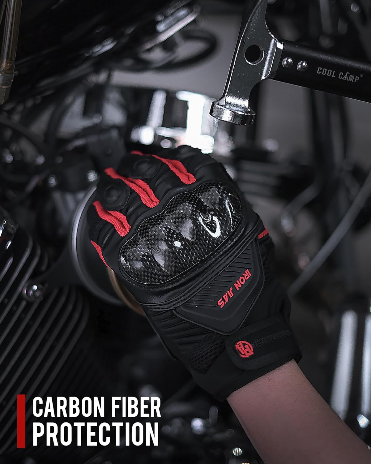 BORLENI Motorcycle Gloves Touch Screen for Men Women Padding Hard Knuckle Cycling Motorbike ATV Hiking Riding Climbing Glove