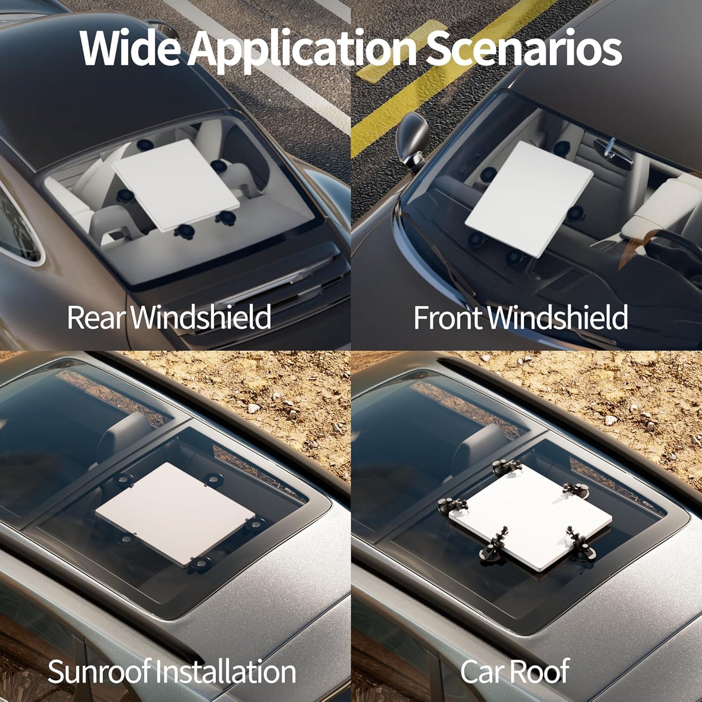 Starlink Mini Suction Cup Mount, Sunroof Mount for Starlink Mini, Car/Window Roof Mounting Kit Accessories