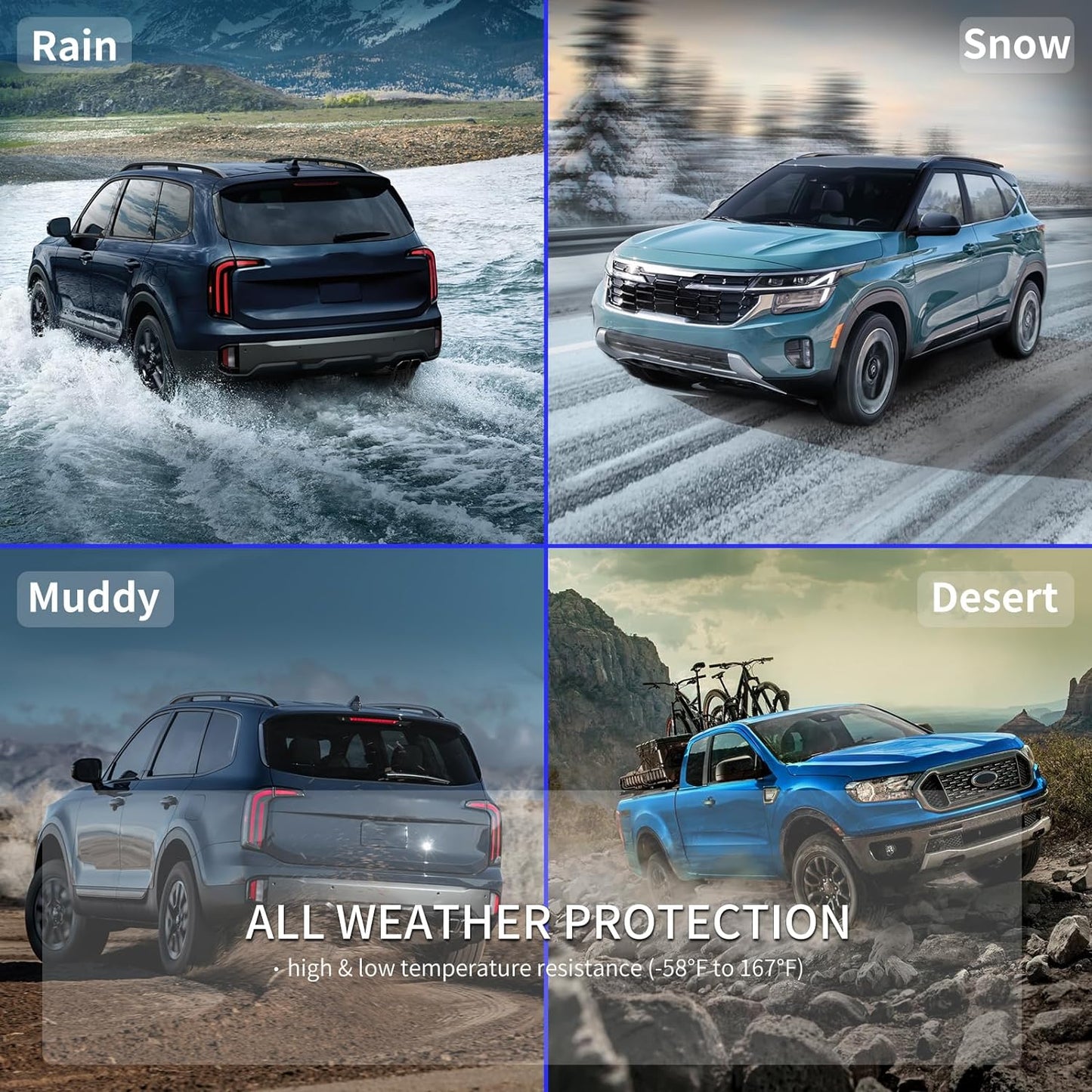 KELCSEECS® Floor Mats & Cargo Liner with Seatback Mats Custom for 2021-2025 Buick Envision,All Weather Protection TPE Floor Liners Full Set Envision Accessories Black