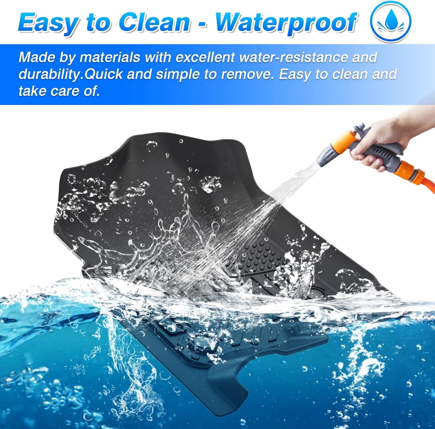 Cartist Floor Mats for Chevy Tahoe & GMC Yukon 2007-2014 (Not for Yukon XL) All Weather Floor Mat for Tahoe Accessories Heavy Duty TPE Waterproof Carpet Protection