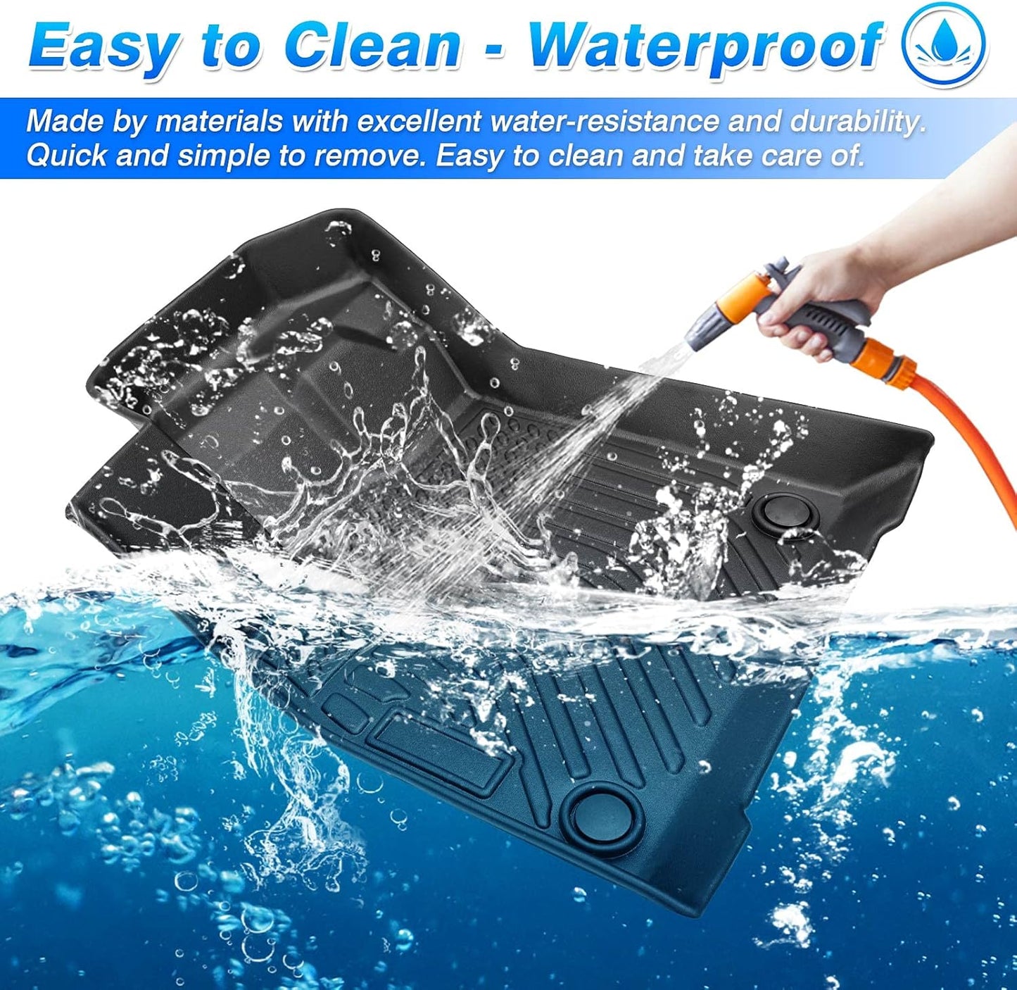 Cartist Floor mats Fit for 2018 2019 2020 2021 2022 2023 2024 Audi Q5/SQ5 5 Seating All Weather Floor Mats for Q5/SQ5 Accessories Heavy Duty TPE Odorless