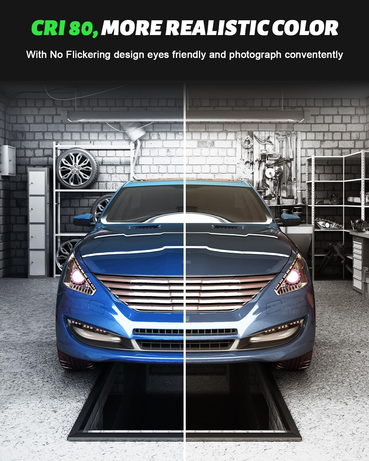 Viugreum High Bay LED Shop Lights, 100W UFO LED High Bay Light 10,000LM 120V LED High Bay Lights 5000K Daylight, Alternative to 450W MH/HPS for Garage Workshop Barn Factory Warehouse - 10 Pack