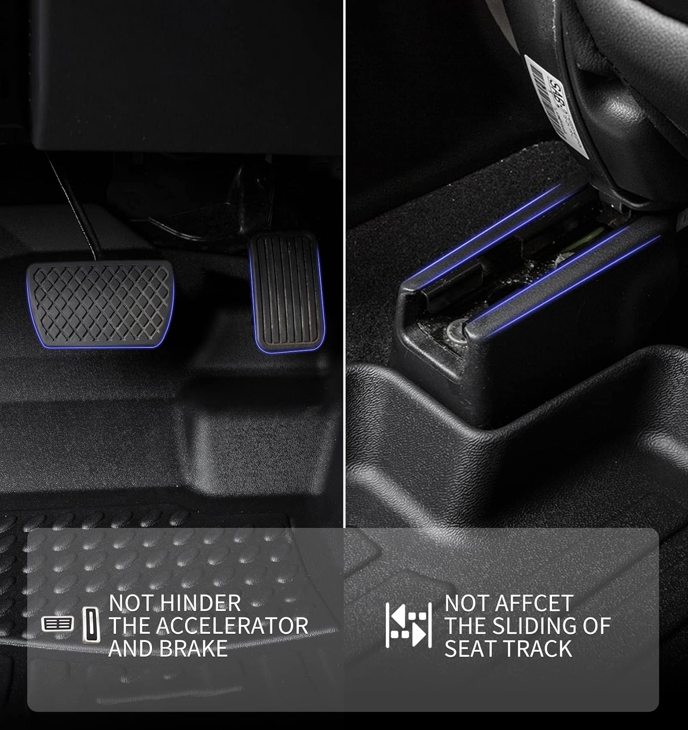 KELCSEECS® Floor Mats & Cargo Liner Custom for Acura RDX 2016 2017 2018,All Weather Protection TPE Floor Liners Front& Rear Row Full Set RDX Accessories Black