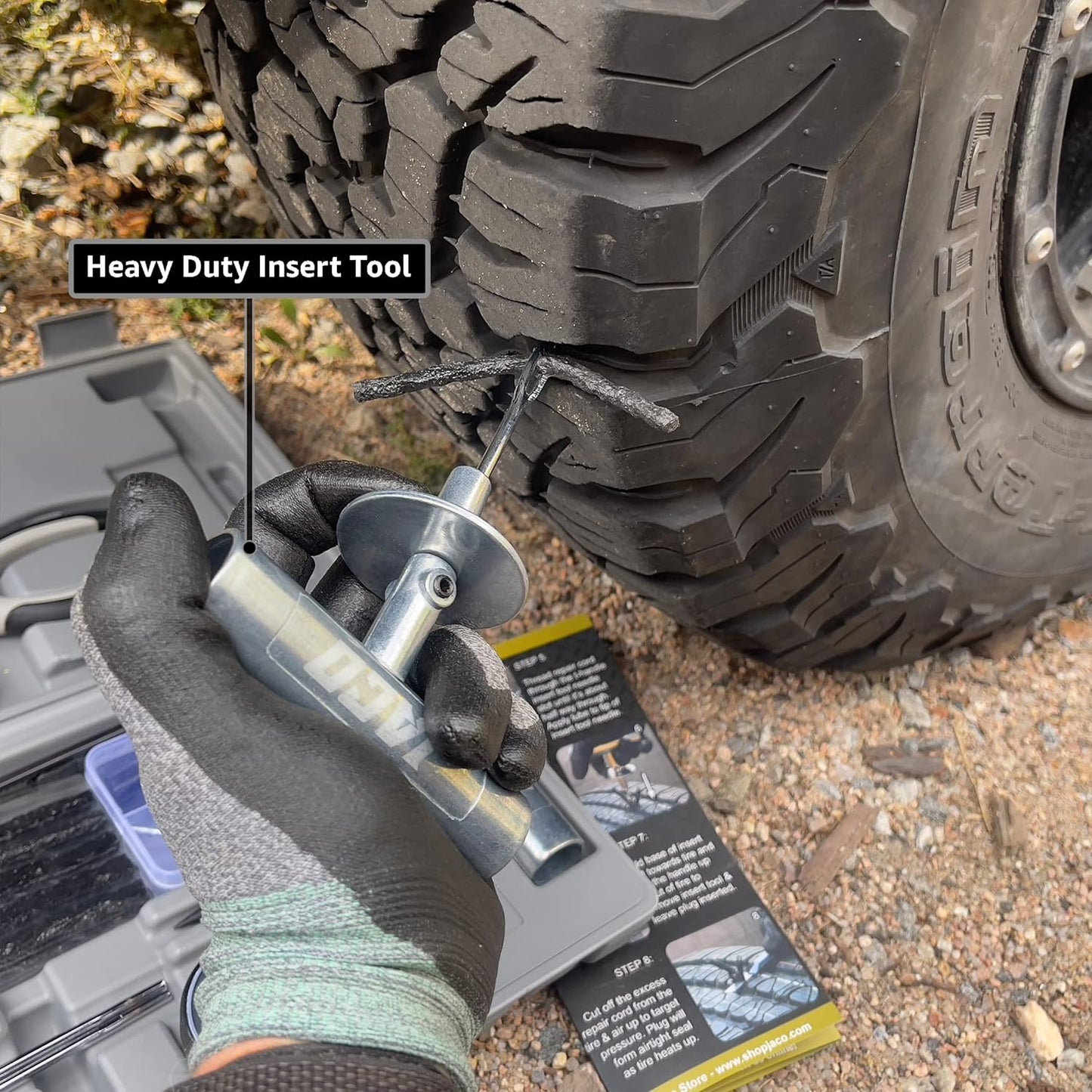 JACO TRX-50 Heavy Duty Tire Repair Kit | Universal Tire Plug Kit