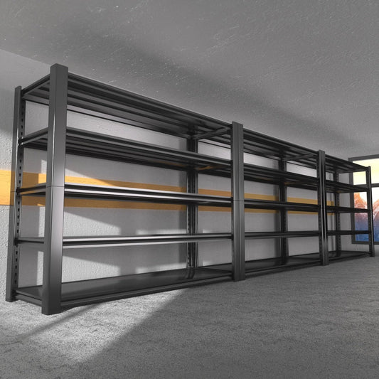 3000LBS Heavy Duty Garage Shelving Units and Storage, 5 Adjustable Levels, 48″W Metal Shelving for Garage, 72″H Standing Shelf Units, Storage Rack for Garage Organization, 3Pack