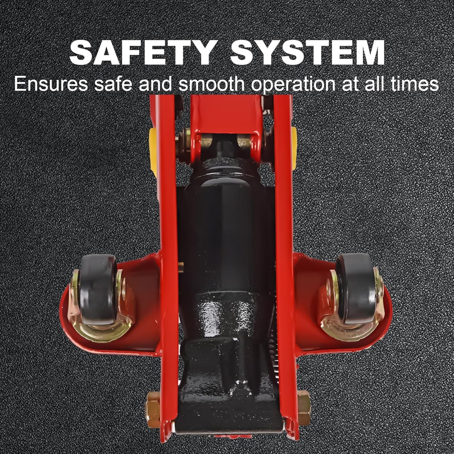 Aain AA095 2 Ton Hydraulic Floor Jack,Low Profile Hydraulic Trolley Service/Floor Jack,Lifting Range 5.7"-13", Red