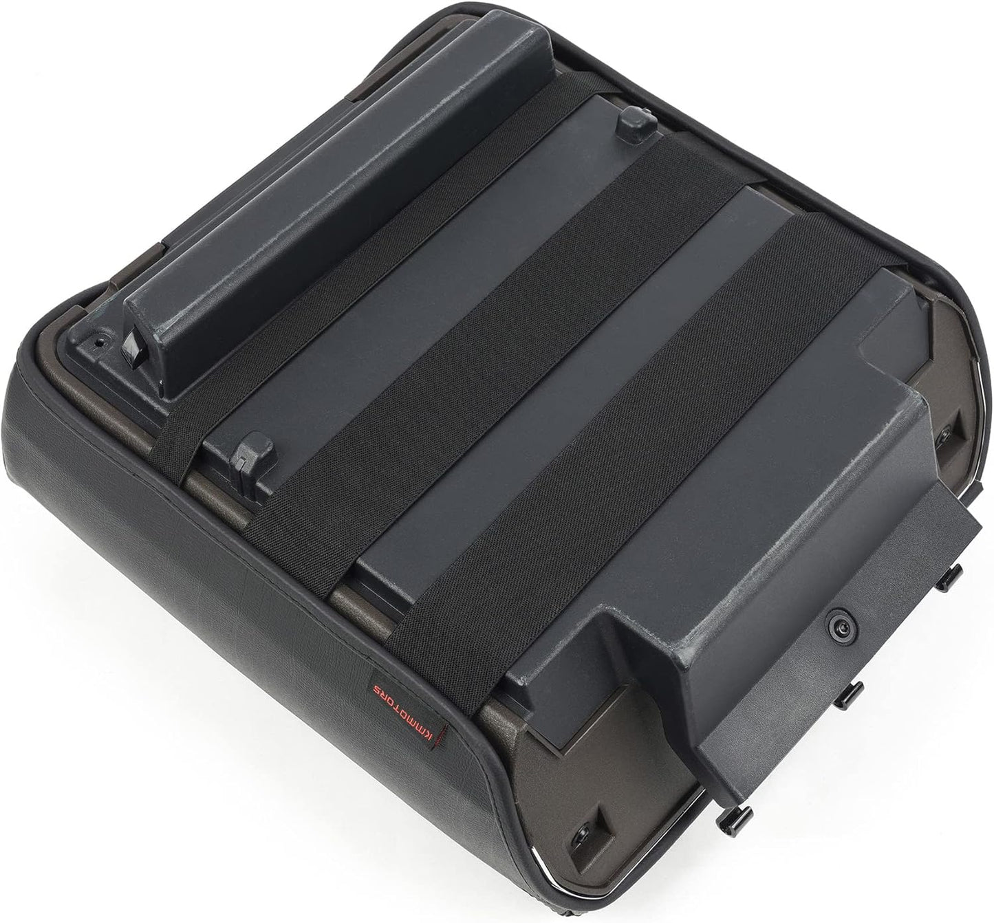 KMMOTORS F150(2021-2025) Center Console Cover, Thick Armrest Cushion, Funda para consola de coche, Car Interior, Vegan Leather, Armrest Protector (2021~2025, Full Cover Black), F150 Accessories