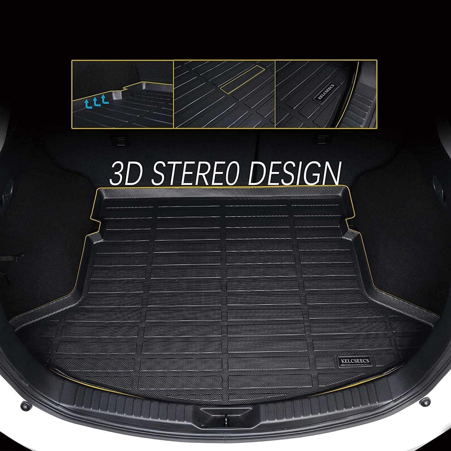 KELCSEECS Floor Mats & Cargo Liner Custom for 2024 2023 2022 2021 2020 2019 2018 Camry Hybrid All Weather Car Mats Cargo Mat Trunk Mat Camry Hybrid Floor Mats Accessories
