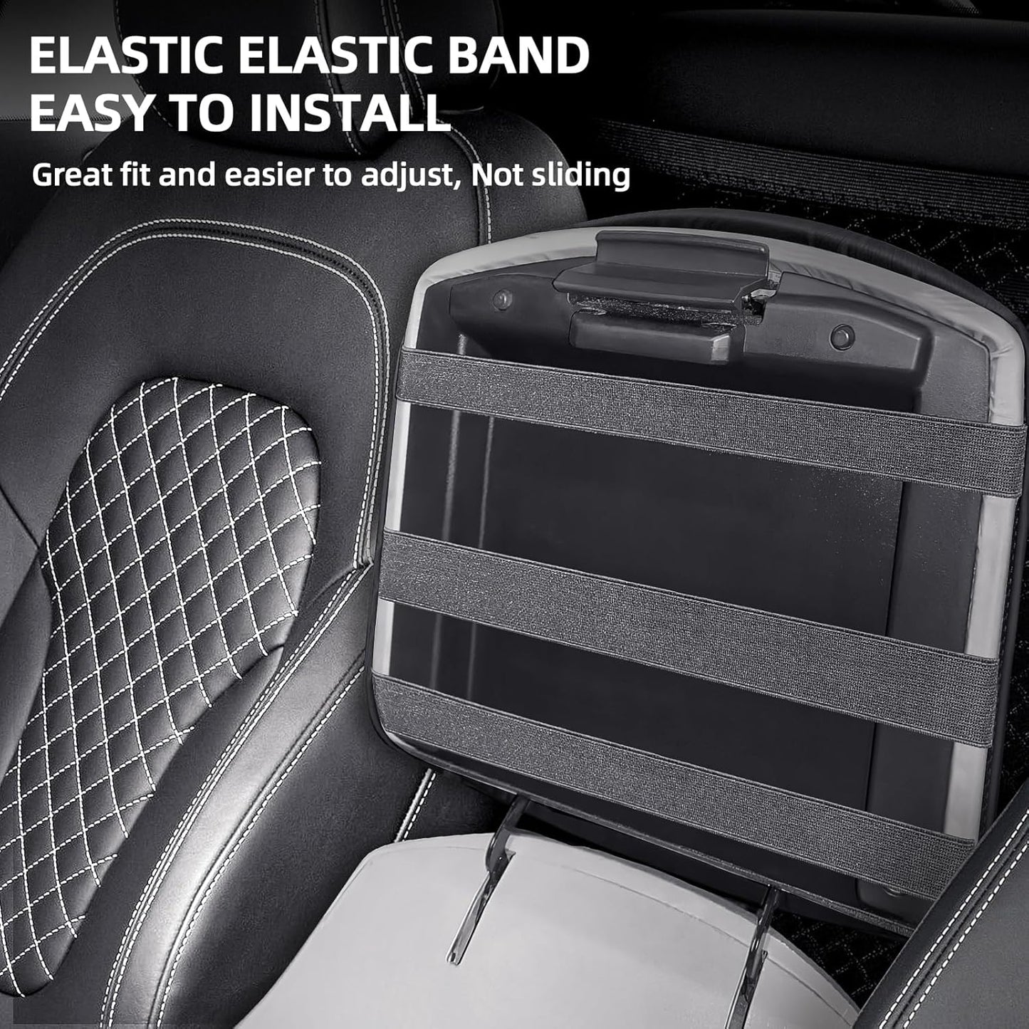 Center Console Cover Fit for 2009-2015 Pilot, Comfortable Armrest Cover Protector Customized Car Accessories, Well-Make PVC Leather Armrest lid Cover for 2009-2015 Pilot （Black）