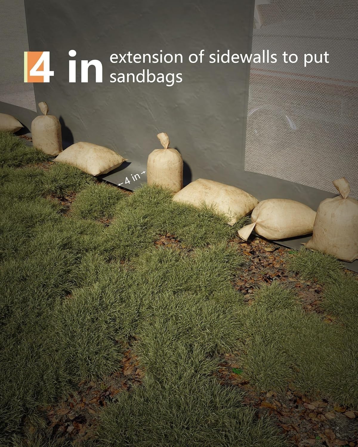 13 x 25ft Heavy-Duty Carport Canopy with Roll-Up Windows & DoorsThickened Wind Ropes, Ground Nails, Portable Car Tent Garage for Cars, Trucks, Boats, 200G Durable Tarp Cover,Grey