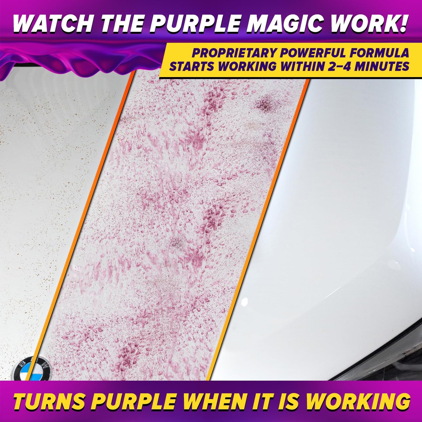 Iron Remover for Car Detailing – Iron Decon Spray, Pulls Out Brake Dust, Rust & Fallout - Contaminant Removal for Car Paint & Wheels, pH Neutral Formula - 32 fl. oz.