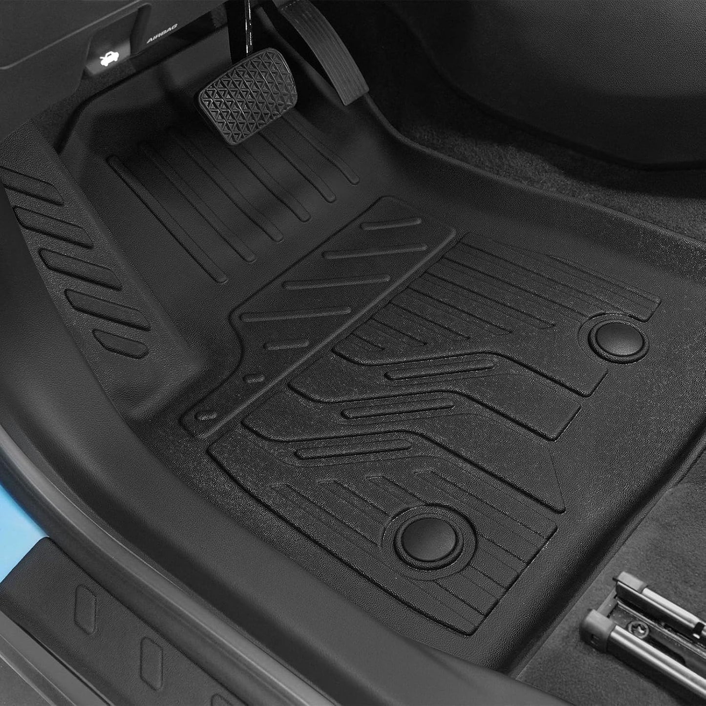 Floor Mats Set for Chevy Trailblazer FWD 2026 2025-2021 Accessories, Full Coverage All Weather Floor Mats Cargo Mat with Backrest Protectors & Door Sill Guards(Not for AWD)