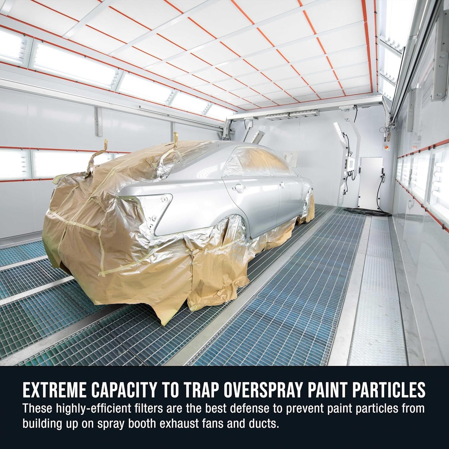 Master Airbrush Elite Paint Spray Booth Exhaust Filter Roll 60" x 200' - 18 Gram Heavy-Duty Fiberglass Paint Arrestor for Filtering Overspray Particles in Auto Body Shops & Refinish Booths