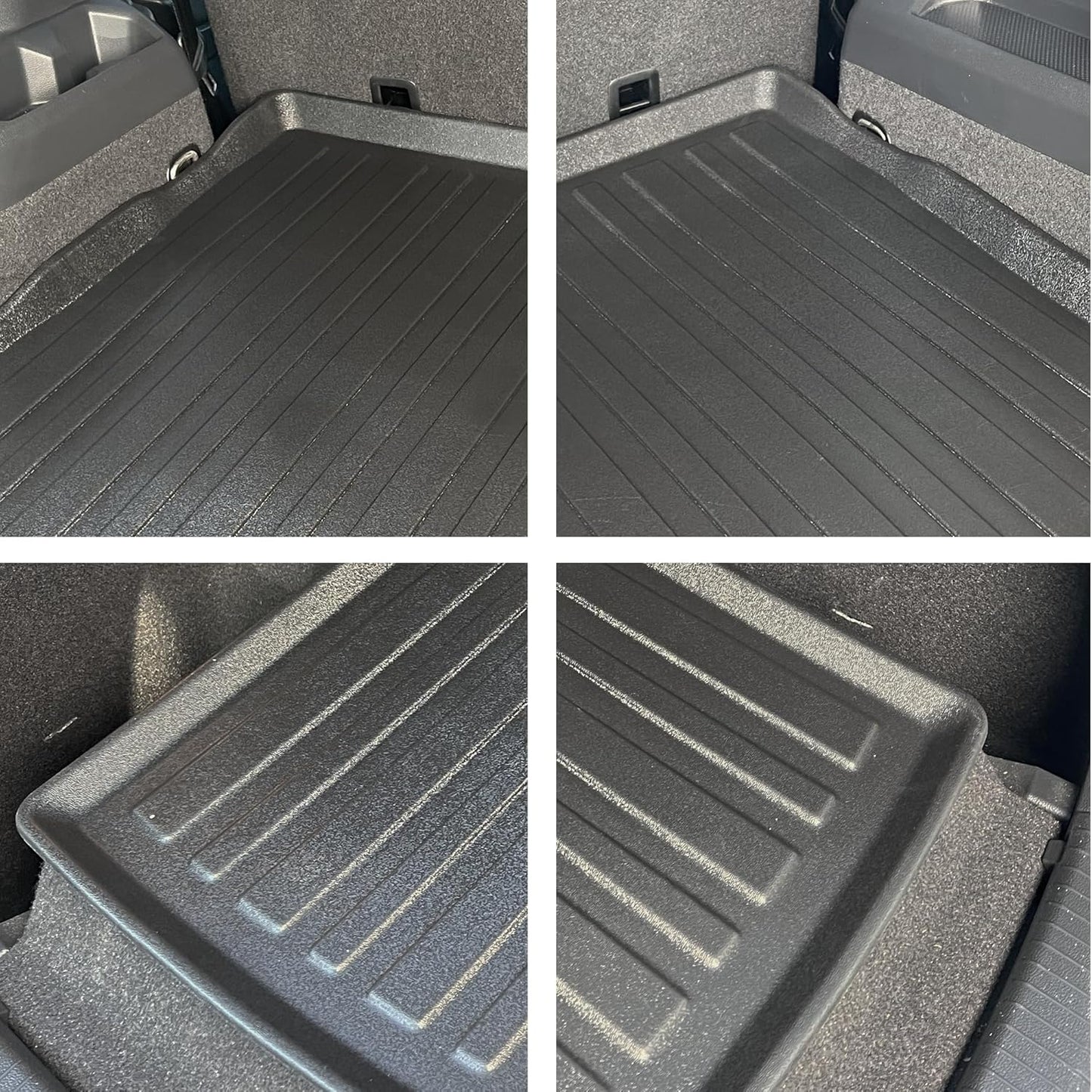 Premium Cargo Liner for Volkswagen Tiguan 5 & 7 Seat Models Trunk Layout Behind 2 Row 2018-2024 - Custom Fit Car Trunk Mat - All-Season Black Cargo Mat - 3D Shaped Laser Measured Trunk Liners