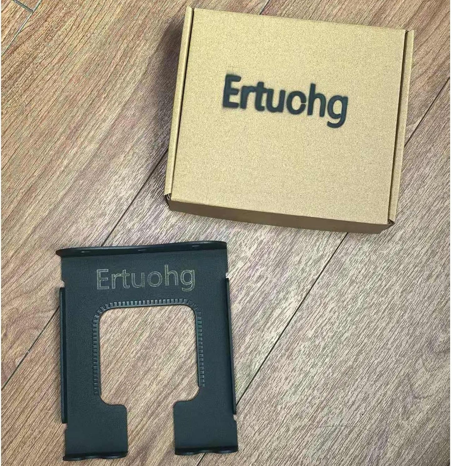 Garage Organizer Trimmer Rack, Heavy Duty Steel Weeder Eater Hanger, Wall Mounted Garden Tool Storage Rack, Black, 5.9 x 4.9 x 1.5 inches