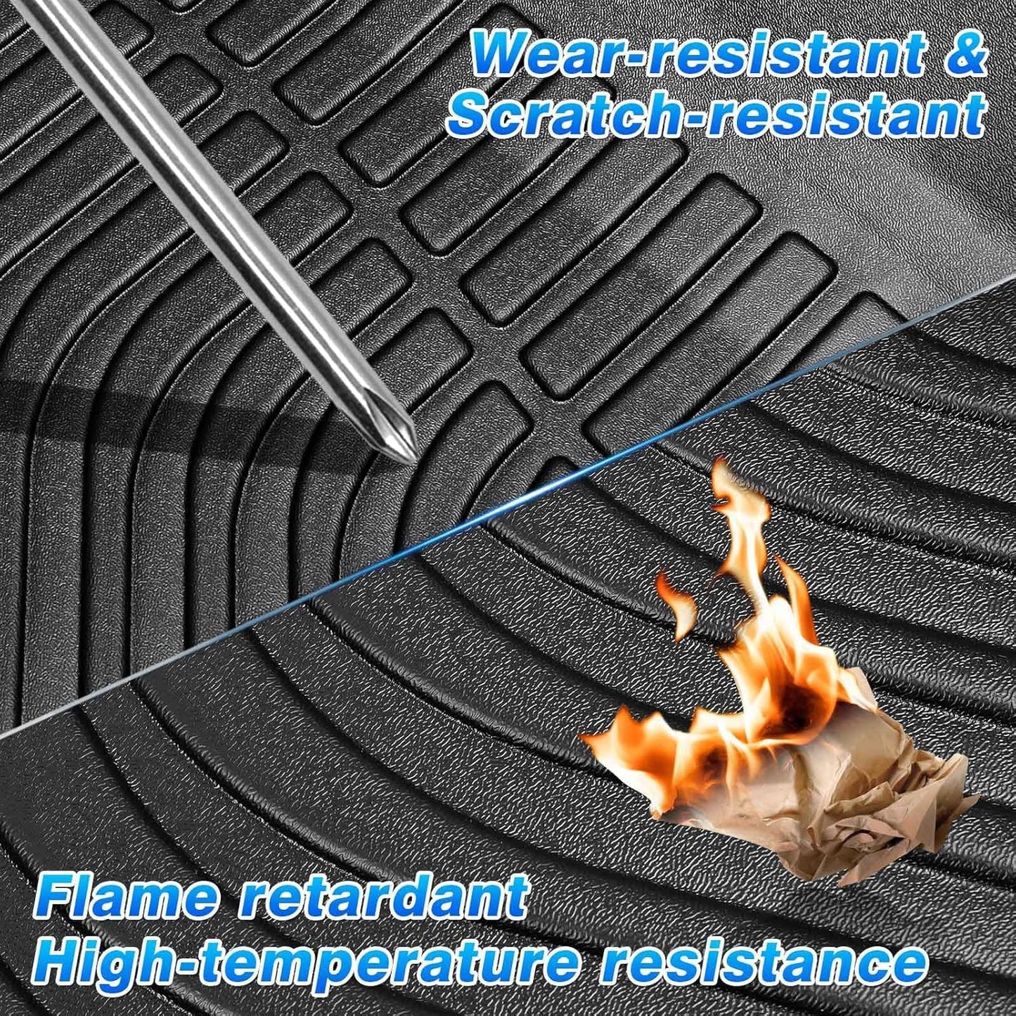 Cartist Floor Mats Compatible with BMW X1 2023 2024 2025 BMW x1 Accessories All Weather Floor Mats 1st & 2nd Row Carpet Protection 3D TPE Odorless