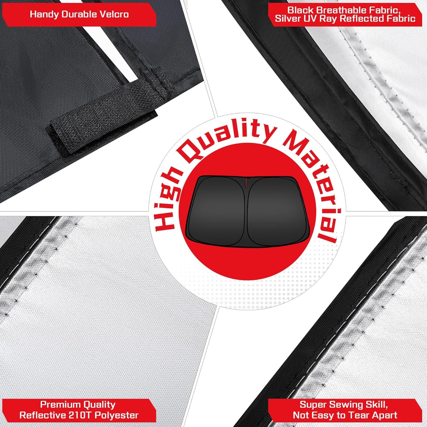 ARISMOTOR Windshield Sun Shade for Ni-ssan Kicks 2018-2024, Custom Fit Foldable Front Window Sunshade Sun Visor Protector, Block UV Rays Keep Your Car Cooler