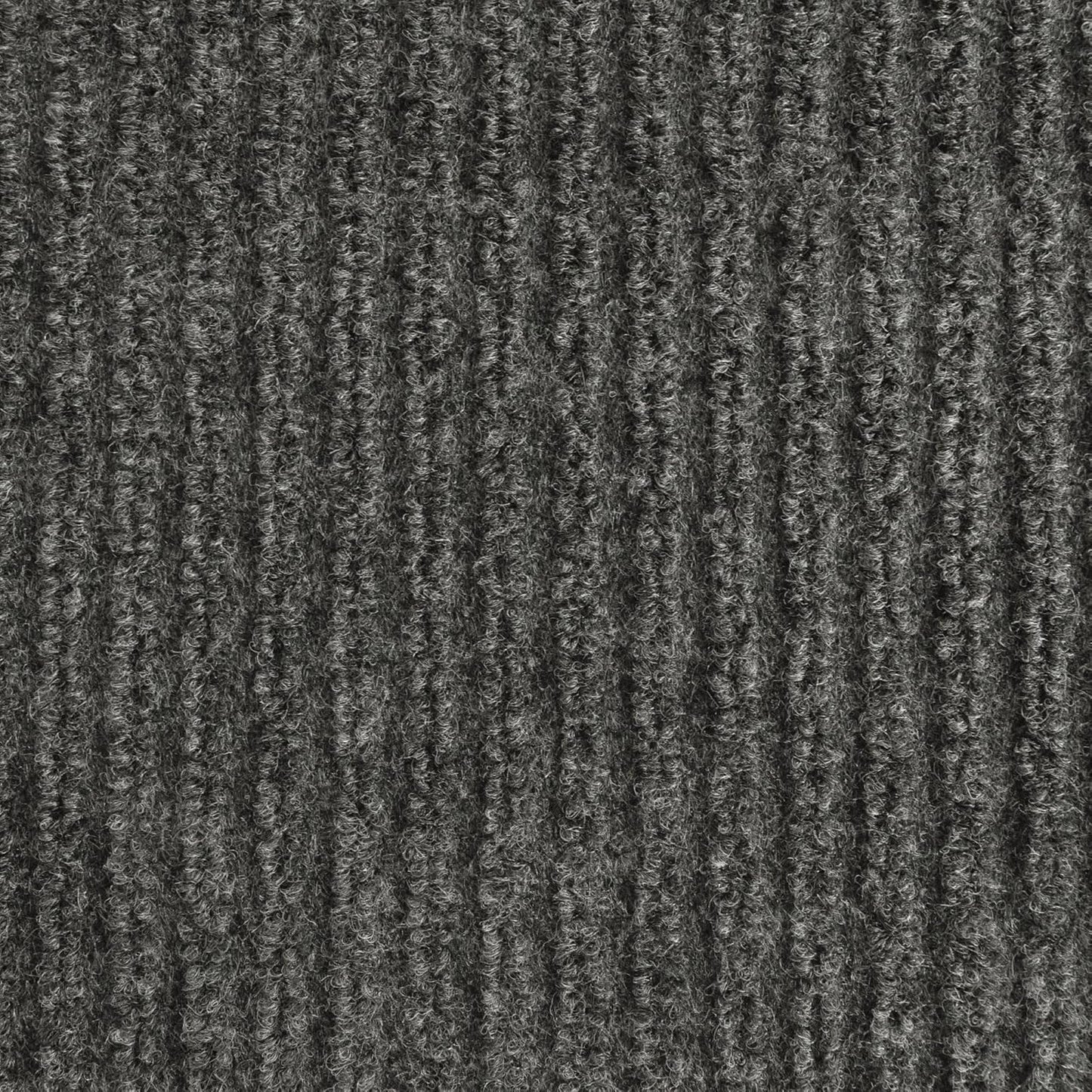 iCustomRug Spartan Weather Warrior Duty Indoor/Outdoor Utility Ribbed in 3ft,4ft,6ft Widths 70 Custom Sizes with Natural Non-Slip Rubber Backing 4'X64' in Charcoal