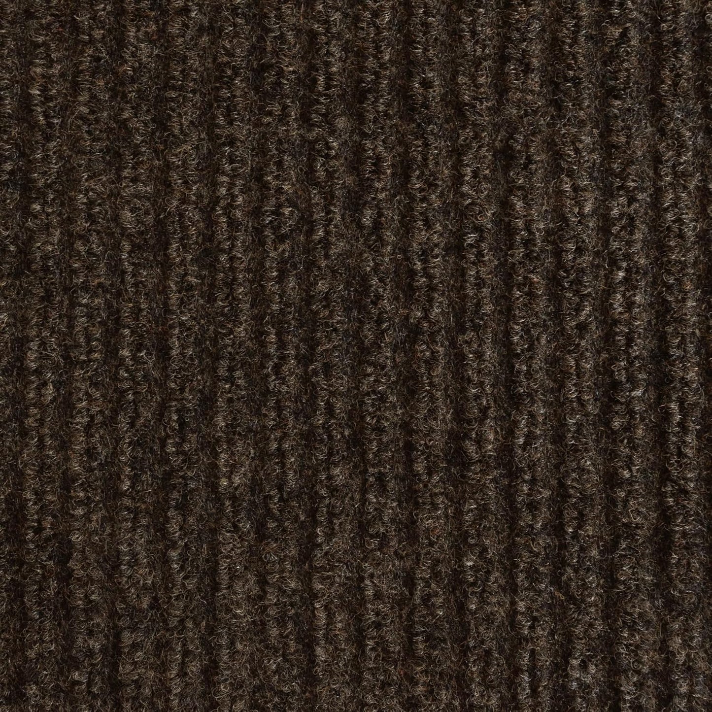 iCustomRug Spartan Weather Warrior Indoor/Outdoor Utility Ribbed Carpet Runner with Non-Slip Thermoplastic Rubber Backing, 6ft X 24ft in Brown